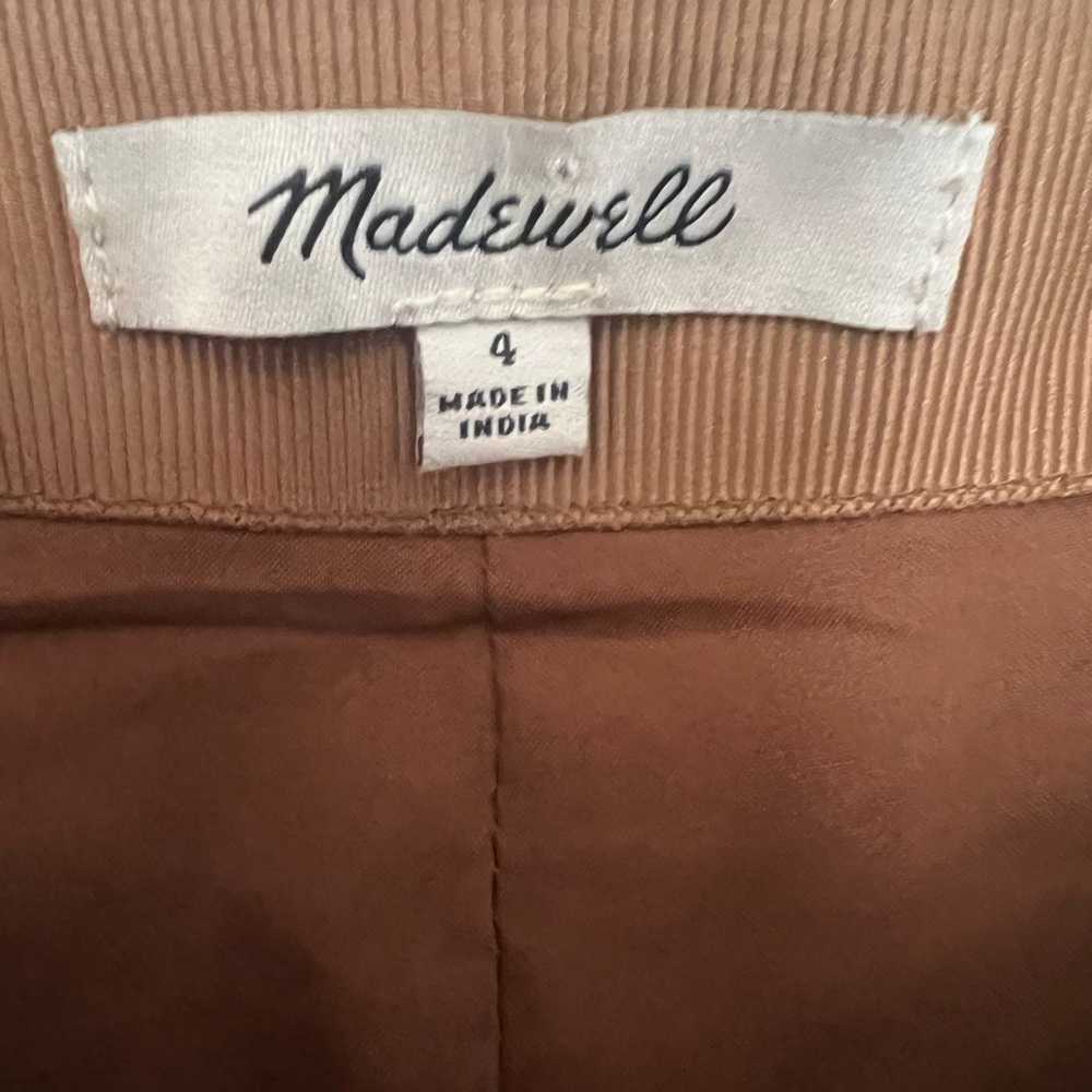 MADEWELL Brown Suede Skirt. Like new condition. Size 4. Great piece for winter. - Picture 3 of 5